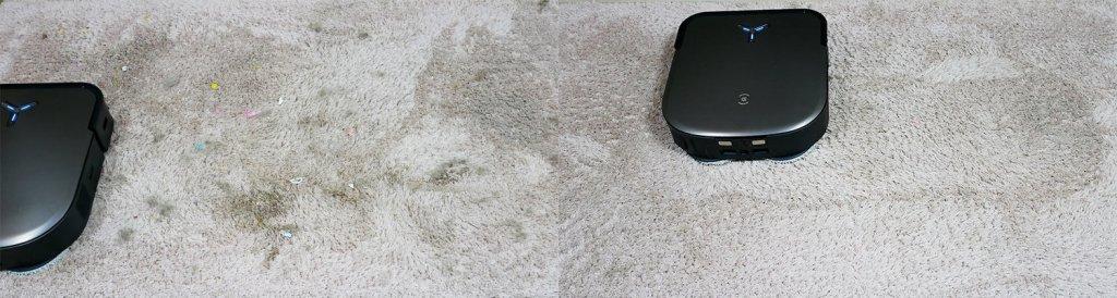 Ecovacs Deebot X2 PRO : Nettoyage de tapis