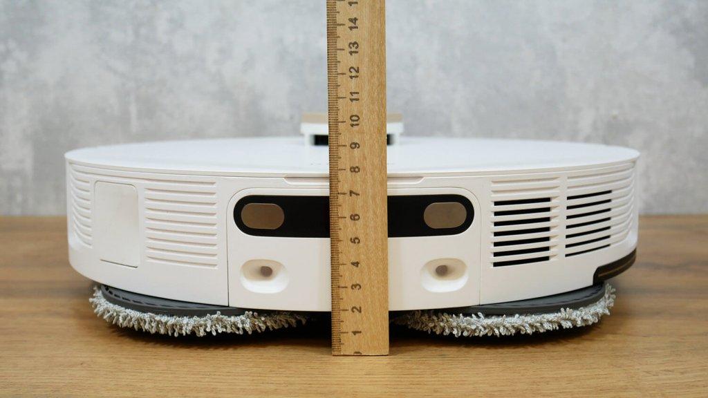 Dreame Bot L20 Ultra Complet : Hauteur du corps