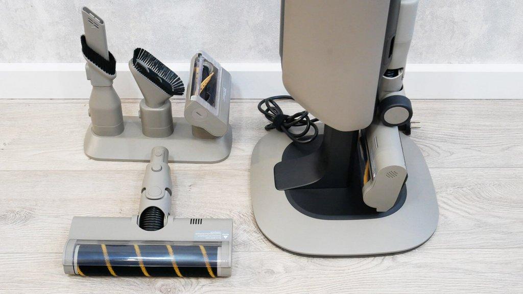 Station Dreame Z10 : stockage des accessoires