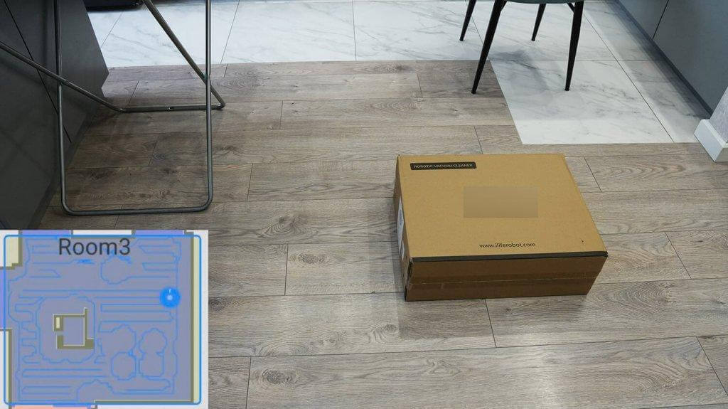 Xiaomi Lydsto W2 Edge : Se déplacer dans une pièce avec des obstacles