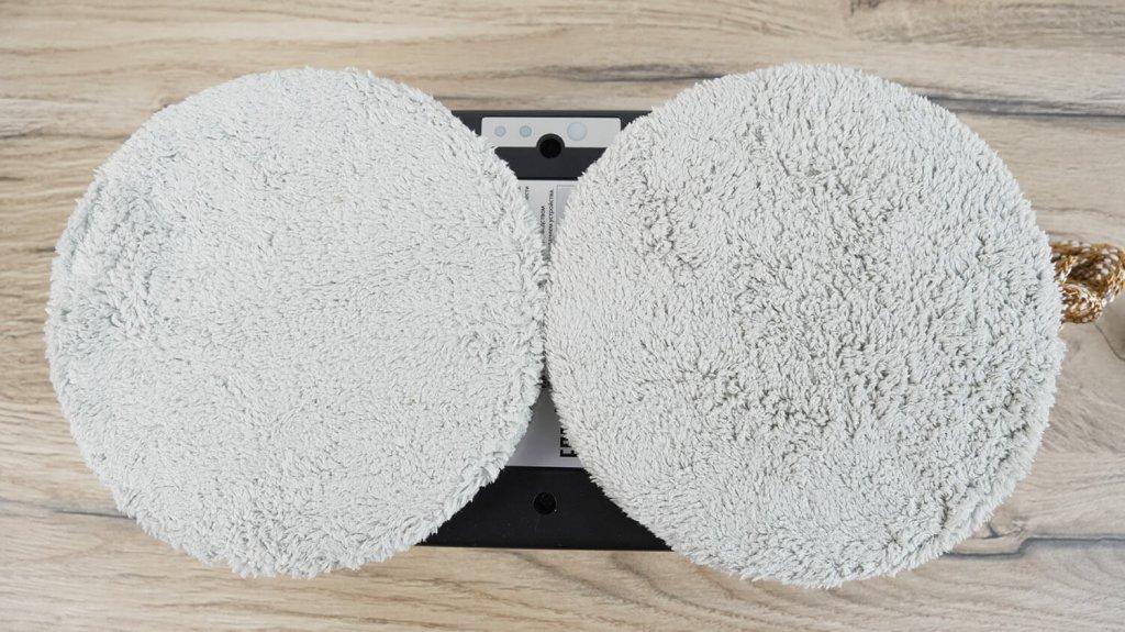 Robot nettoyeur de vitres avec lingettes rondes sans pulvérisateur