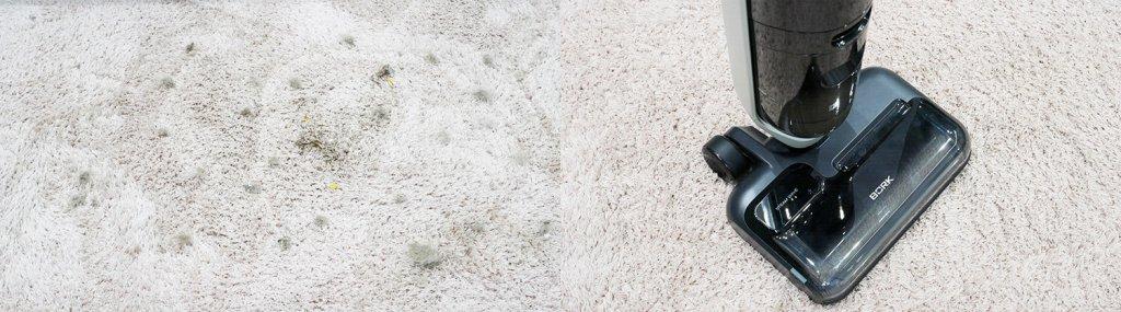 Bork V810 : Nettoyage de tapis
