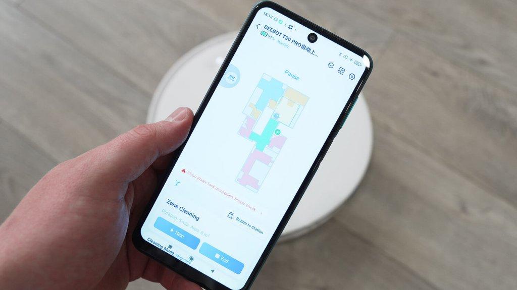 Ecovacs Deebot T30 PRO : Contrôle par application