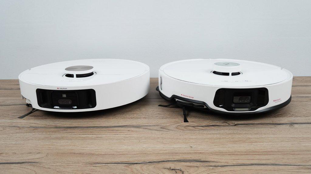Roborock S8 MaxV Ultra et Dreame X40 Ultra : Vue de face