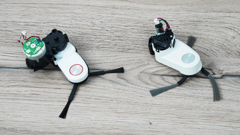 Roborock S8 MaxV Ultra et Dreame X40 Ultra : Brosses latérales
