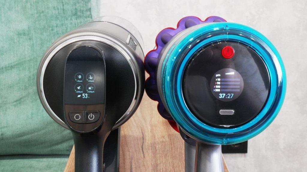 Dreame Z30 et Dyson Gen5 Absolute Detect : Écrans
