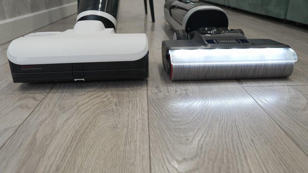 Dreame H14 Dual og Roborock Dyad Pro Combo: Belysning av rengjøringsområde
