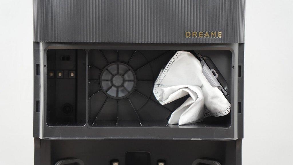 Dreame X40 Pro Ultra : Sac poubelle dans la station
