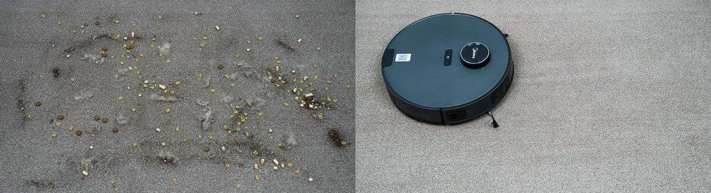 Midea VCR S10 Plus : Nettoyage des tapis à poils courts
