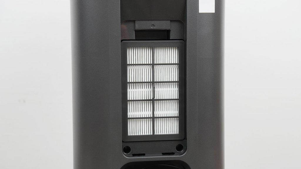 Midea VCR S10 Plus : Système de filtration dans la station