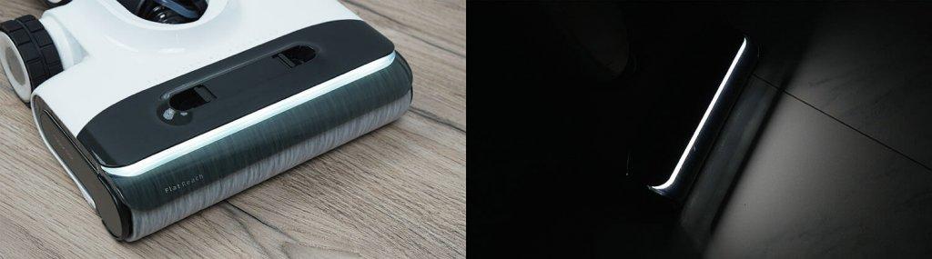Roborock Flexi Pro : Éclairage de la zone de nettoyage
