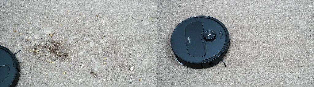Roborock Qrevo Master : Nettoyage de tapis à poils courts