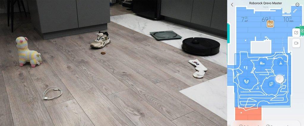 Roborock Qrevo Master : Reconnaître les objets dans l'obscurité totale