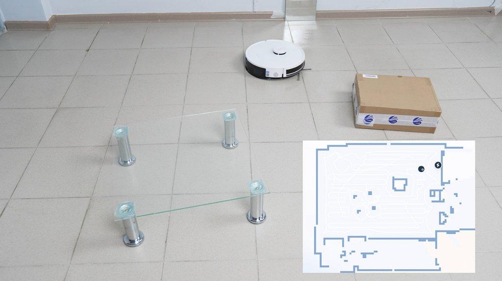 ECOVACS DEEBOT Y1 Pro : Navigation sur un parcours d'obstacles