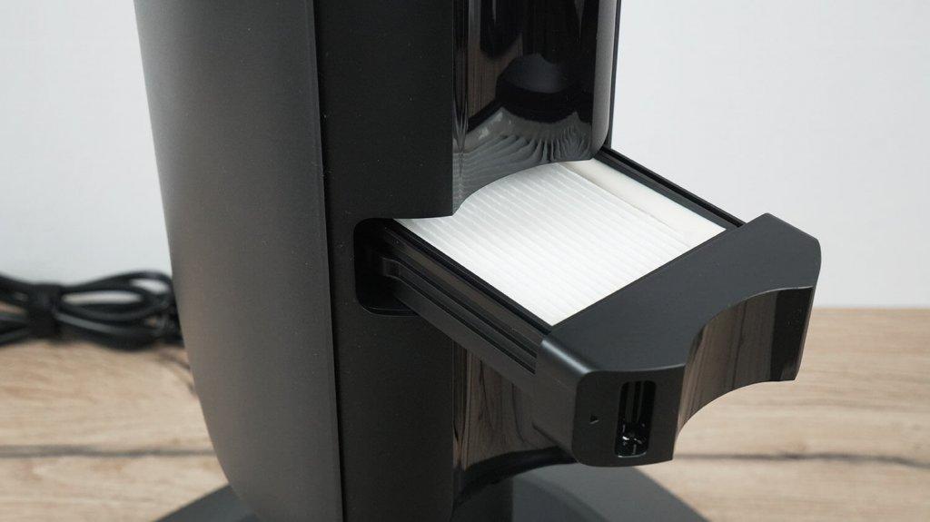 Station Dreame Z40 : Filtre HEPA intégré.