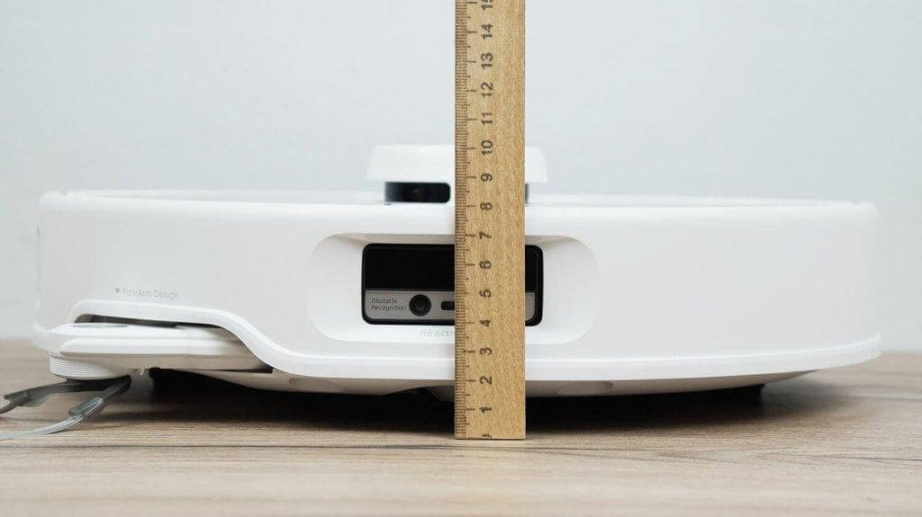 Roborock Qrevo Curv : Hauteur du corps