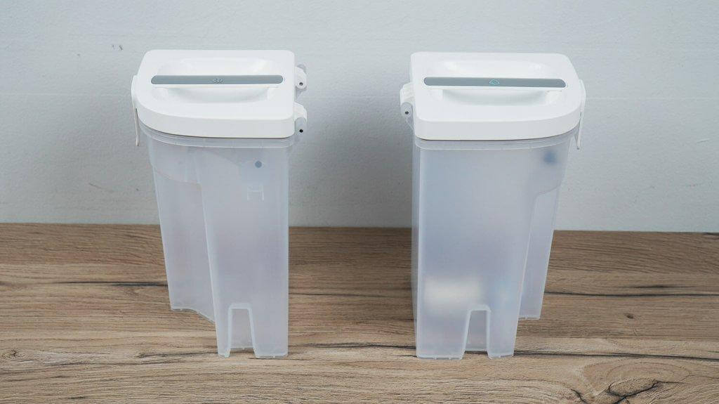 Roborock Qrevo Curv : Réservoirs d'eau