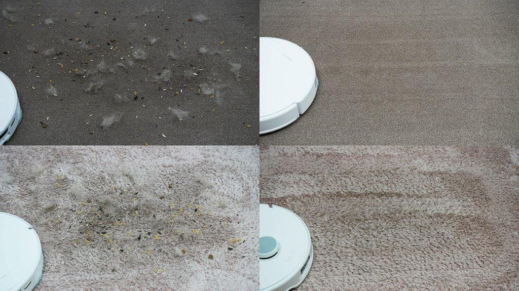 Roborock Qrevo Curv : Nettoyage de tapis