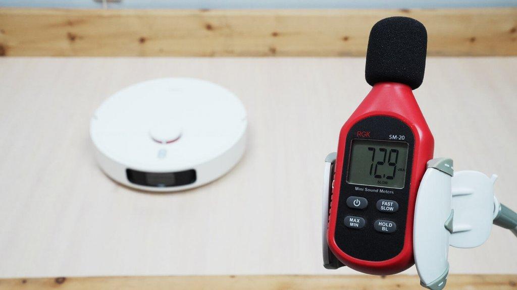 Aspirateur robot Xiaomi S10+ : Niveau sonore