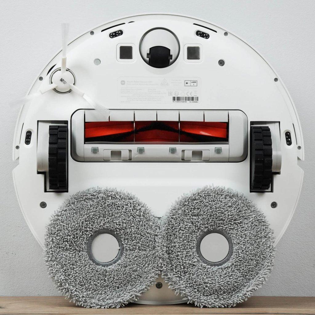 Aspirateur robot Xiaomi S10+ : vue de dessous
