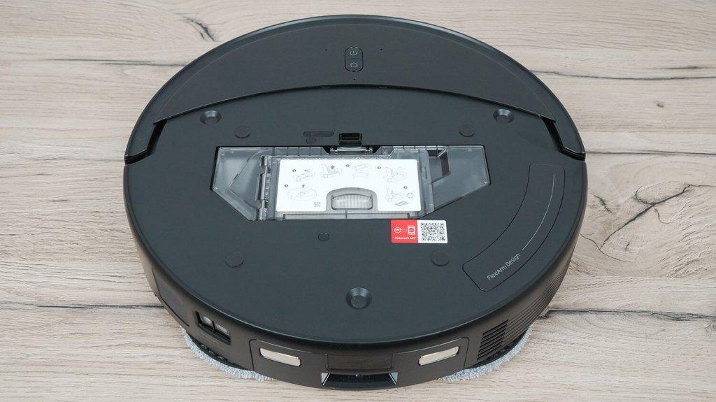 Roborock Saros 10R : Emplacement du bac à poussière