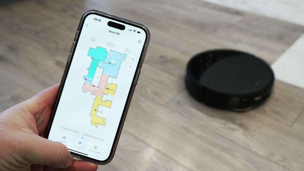 Roborock Saros 10R : Contrôle par application