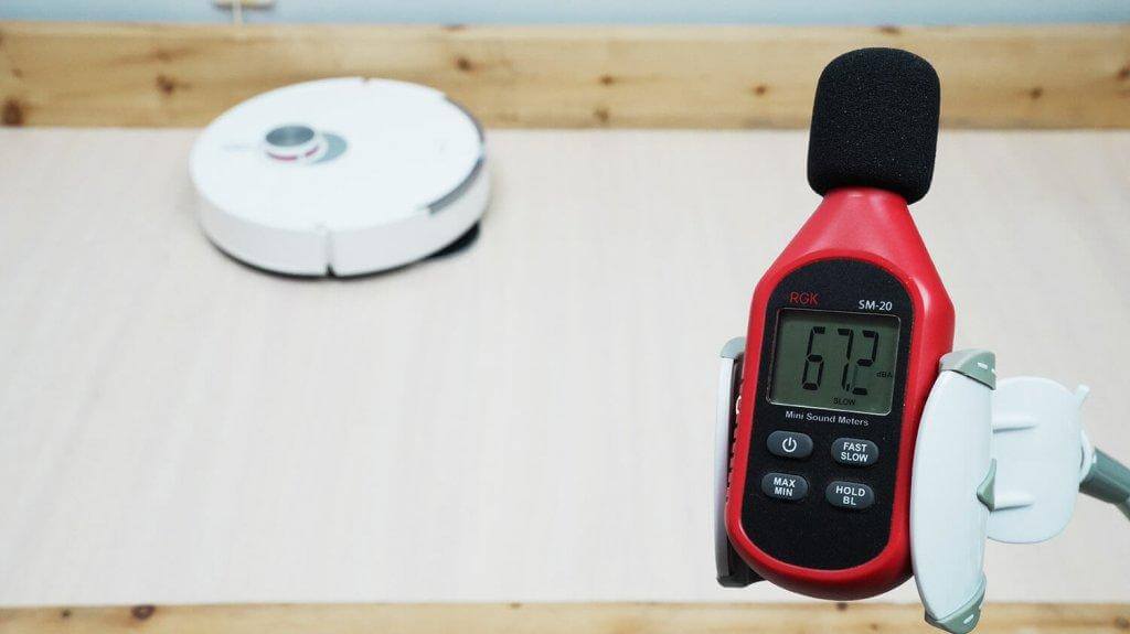 Aspirateur robot Xiaomi S20+ : Niveau sonore