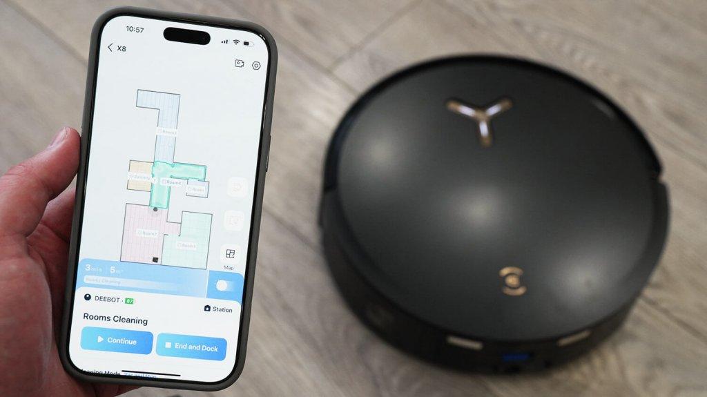 ECOVACS DEEBOT X8 Pro Plus : Contrôle par application