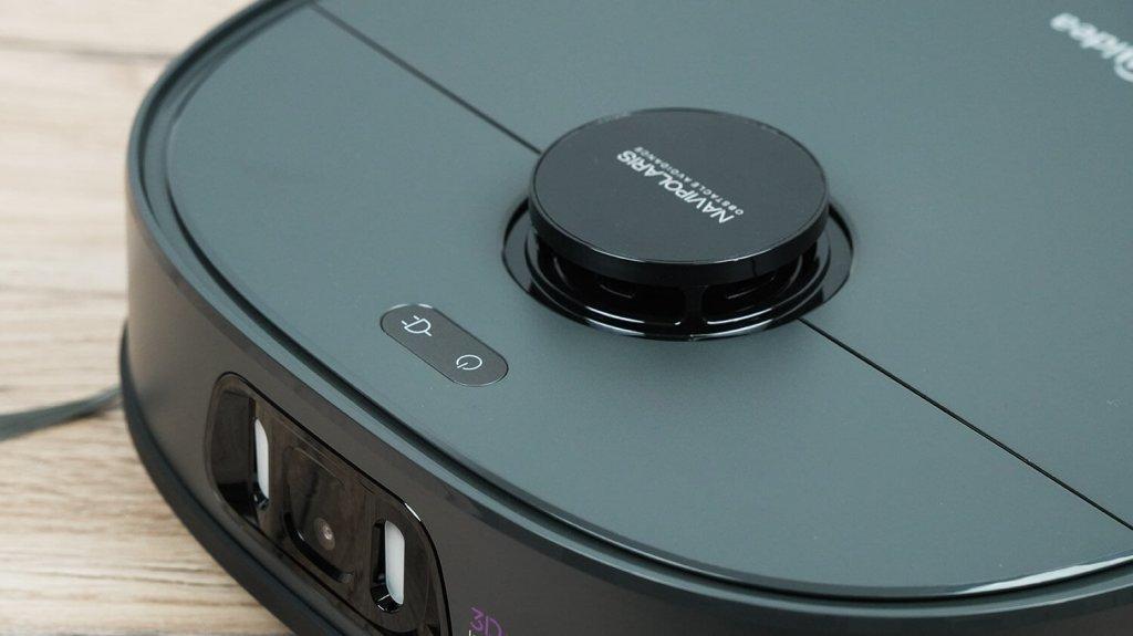 Magnétoscope Midea V15 Pro Ultra : Lidar et panneau de commande