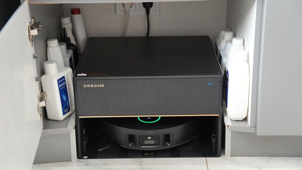 Dreame X50 Master : Rangement pour accessoires supplémentaires