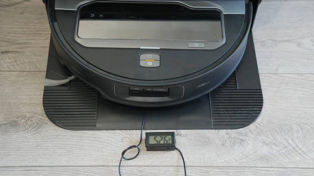 Roborock Saros Z70 : Température de séchage par essuyage