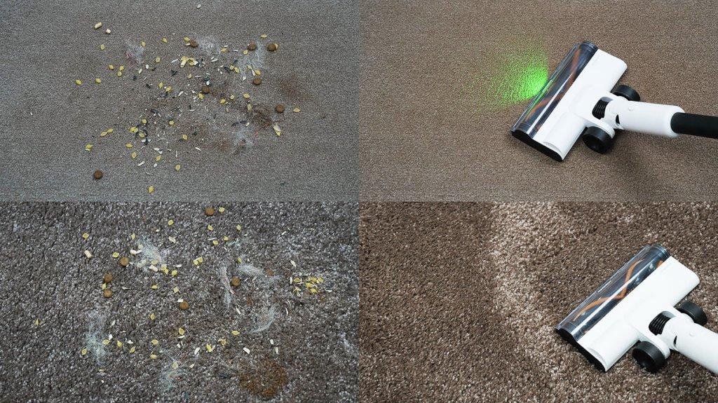 Deerma T10W : Nettoyage de tapis