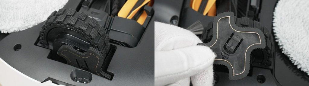 Dreame L40s Pro Ultra : Roues à griffes