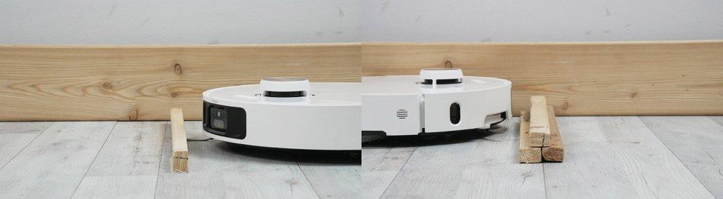Dreame L40s Pro Ultra : seuil de course de 3 et 4 cm