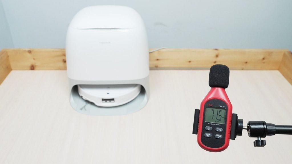 Roborock Qrevo CurvX : Niveau sonore