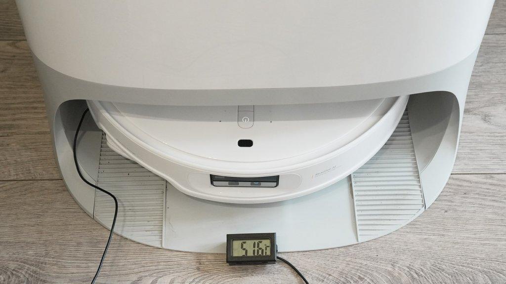 Roborock Qrevo CurvX : Température de séchage