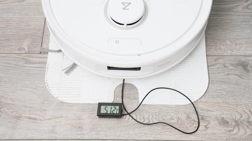 Roborock Qrevo C : Température de séchage par essuyage