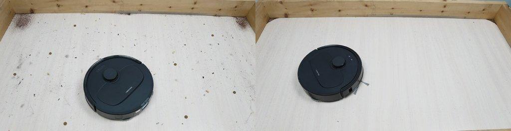Roborock Qrevo L : Nettoyage à sec sur sols stratifiés