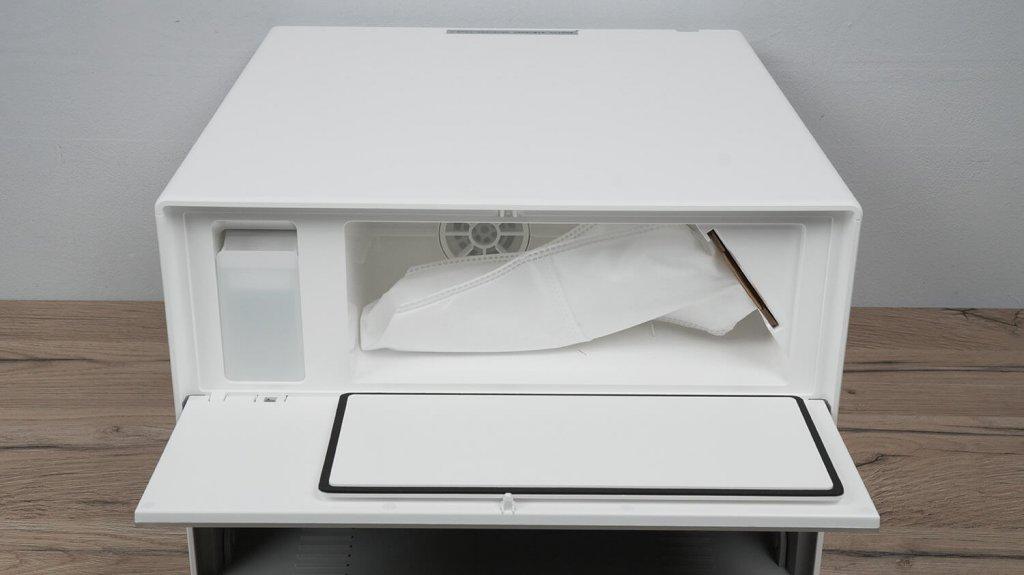 Xiaomi Mijia M40s (OV21CNRD) : Emplacement du réservoir et du sac à lessive
