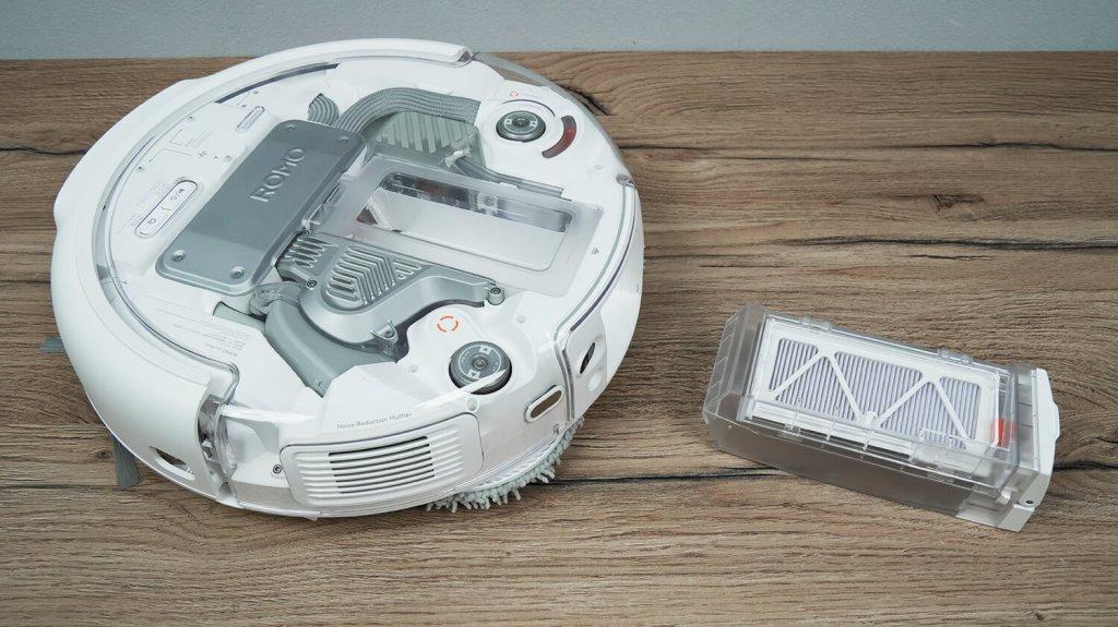 DJI ROMO P : Emplacement de la poubelle