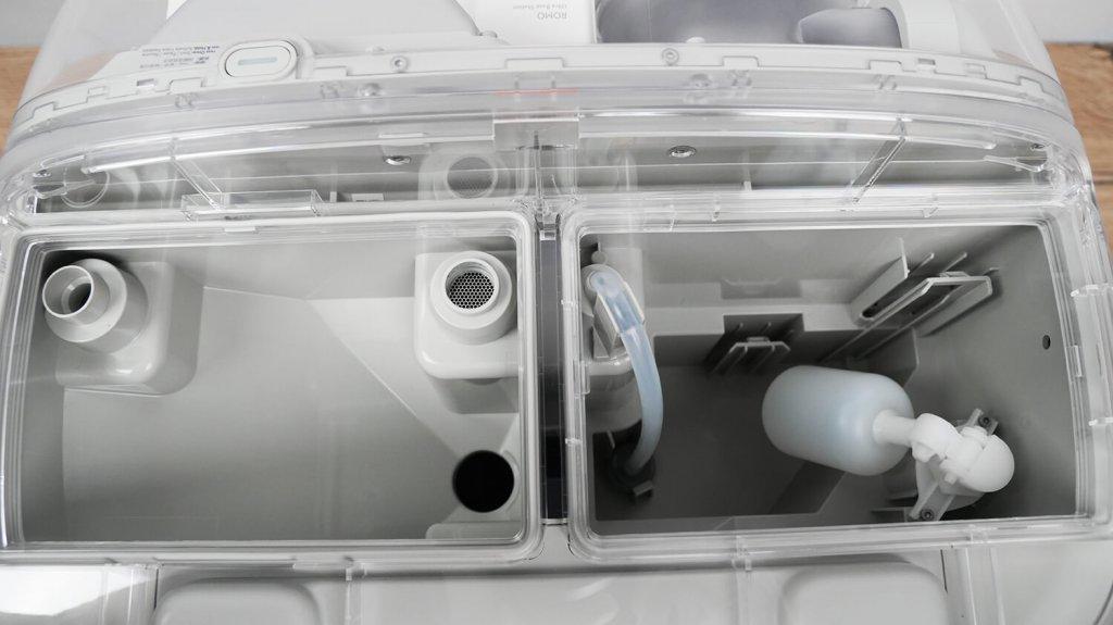 DJI ROMO P : Compartiments d'eau dans la station