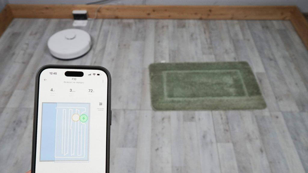 Dreame F10 : Nettoyage humide et tapis