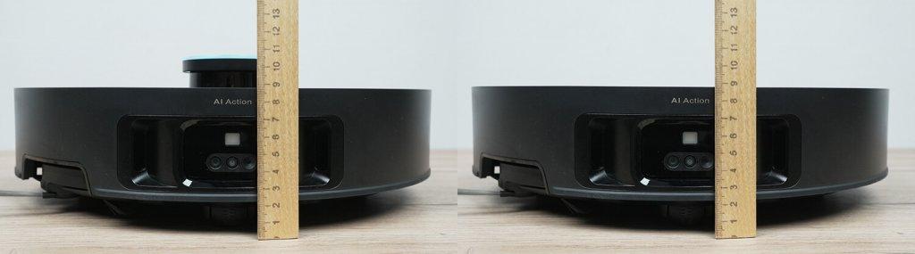 Dreame Matrix10 Ultra : hauteur du boîtier