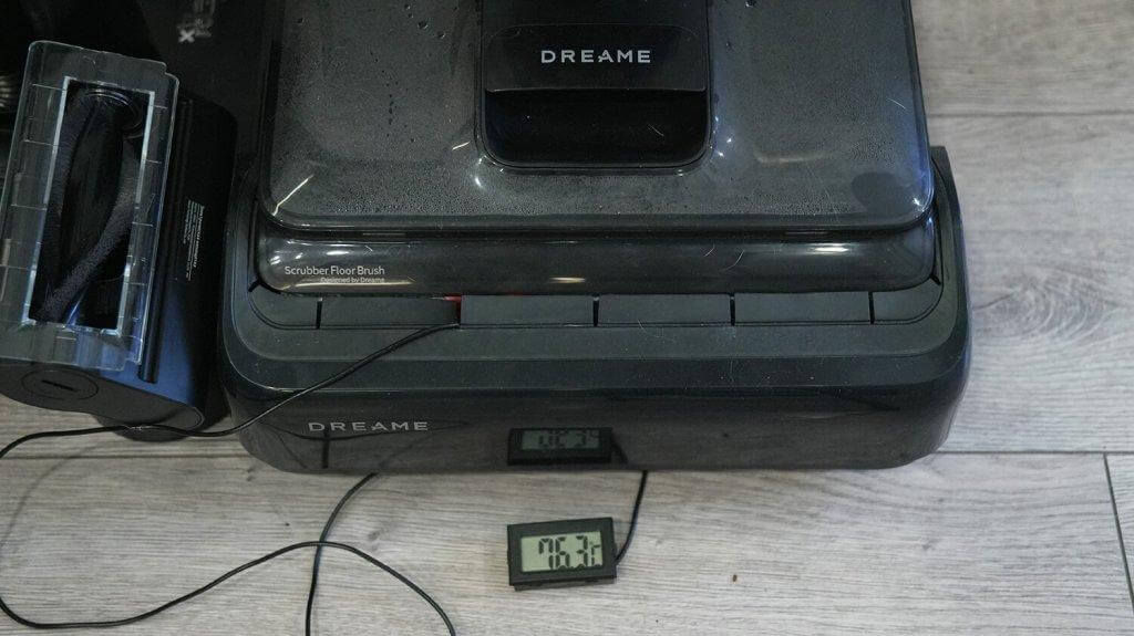 Dreame H12 Dual FlexReach : température de séchage des rouleaux