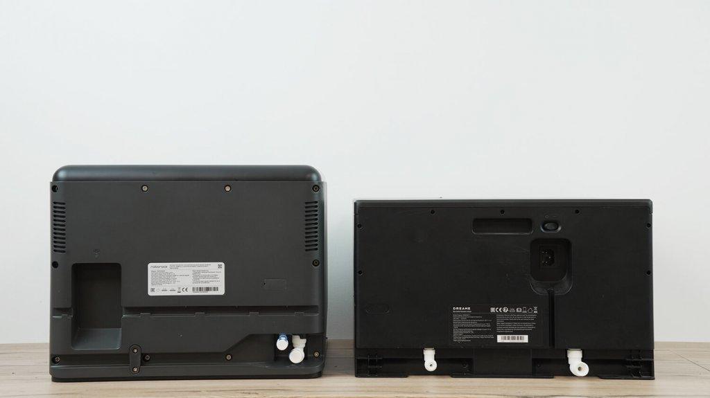 Dreame X50 Master og Roborock Saros 10R: Bakre stasjoner