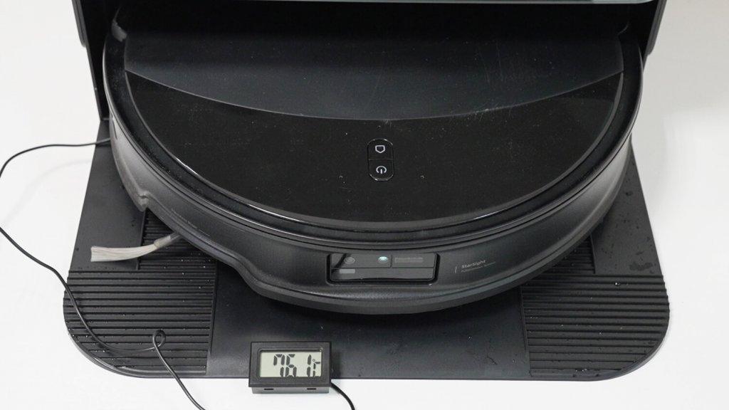 Roborock Saros 10R (version station intégrée) : température de lavage des serviettes