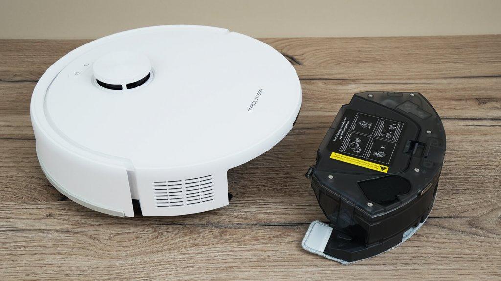TROUVER E20s Pro Plus : emplacement du bac à poussière