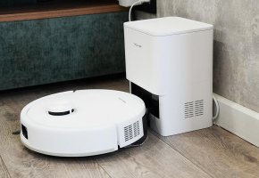 TROUVER E20s Pro Plus : 13 000 Pa, autonettoyant, protection des poils pour les brosses