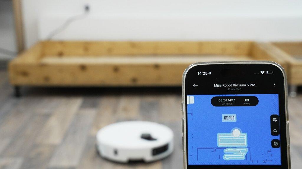 Xiaomi Mijia 5 Pro : Trajectoire de mouvement avec Lidar vers le bas